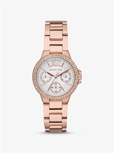 michael kors mini camille pavé gold-tone watch|Mini Camille Pavé Gold.